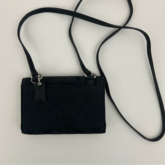 Coach womens crossbody black bag purse - Picture 6 of 9